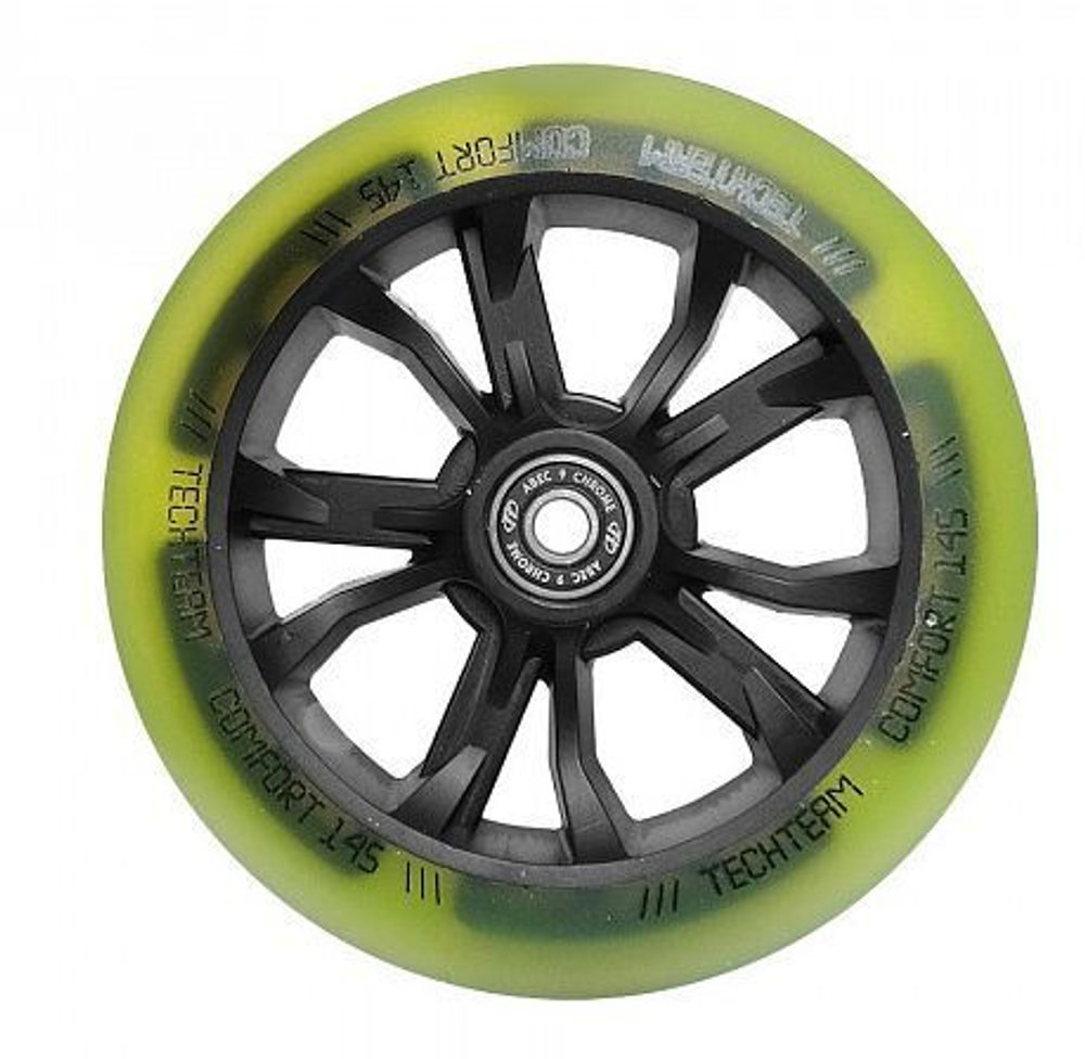 Колесо Comfort 145 dark green ABEC - 9, LED-подсветка (10013160/100722/3343088, Китай)