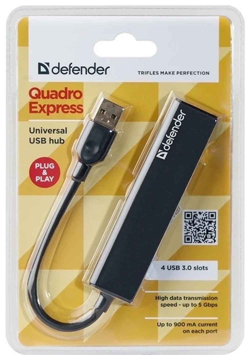 Переходник Defender USB 3.0 A - USB 3.0 A  83204