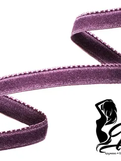 076 Резинка для стана бюстгальтера 12 мм Греция, слива 076