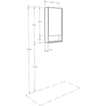 Зеркальный шкаф Aquaton Сканди 45 Белый (1A252002SD010)