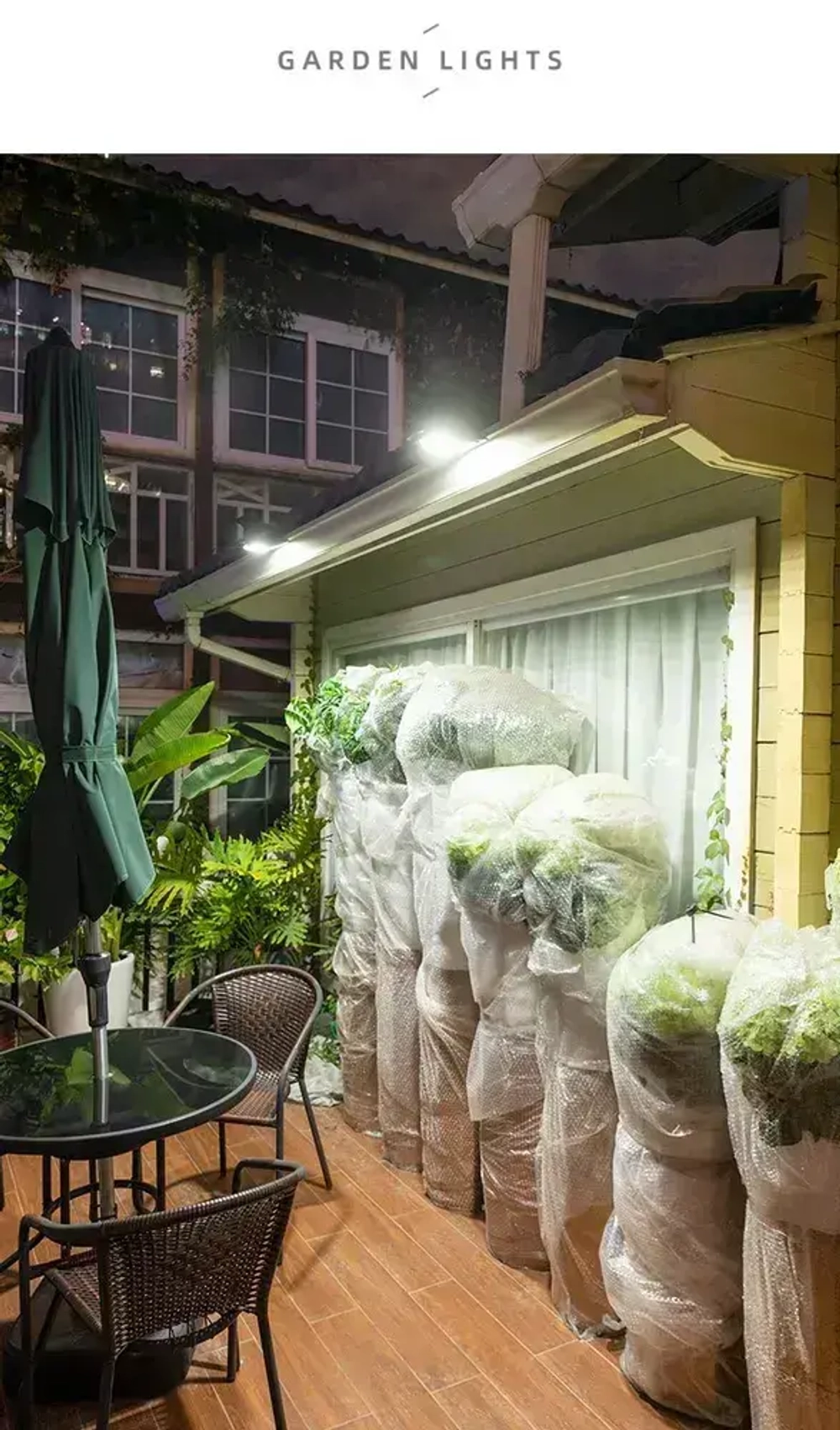 Светильник 48 св., холодный, с USB и датчиком