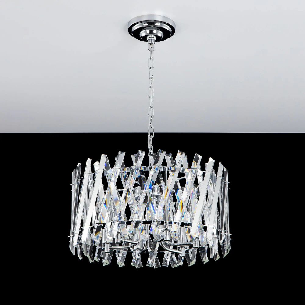 Citilux Ингвар CL334261 Люстра подвесная хрустальная Хром