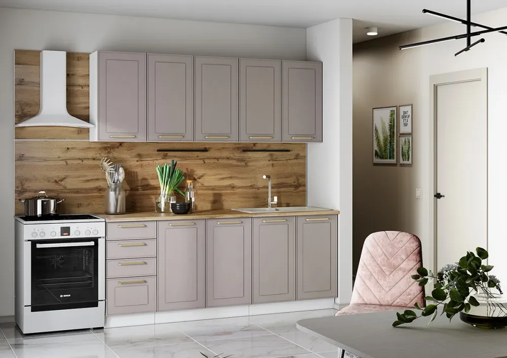 Кухонный гарнитур Милена 2,0м (белый/макиато), Интерьер Центр, г. Пенза