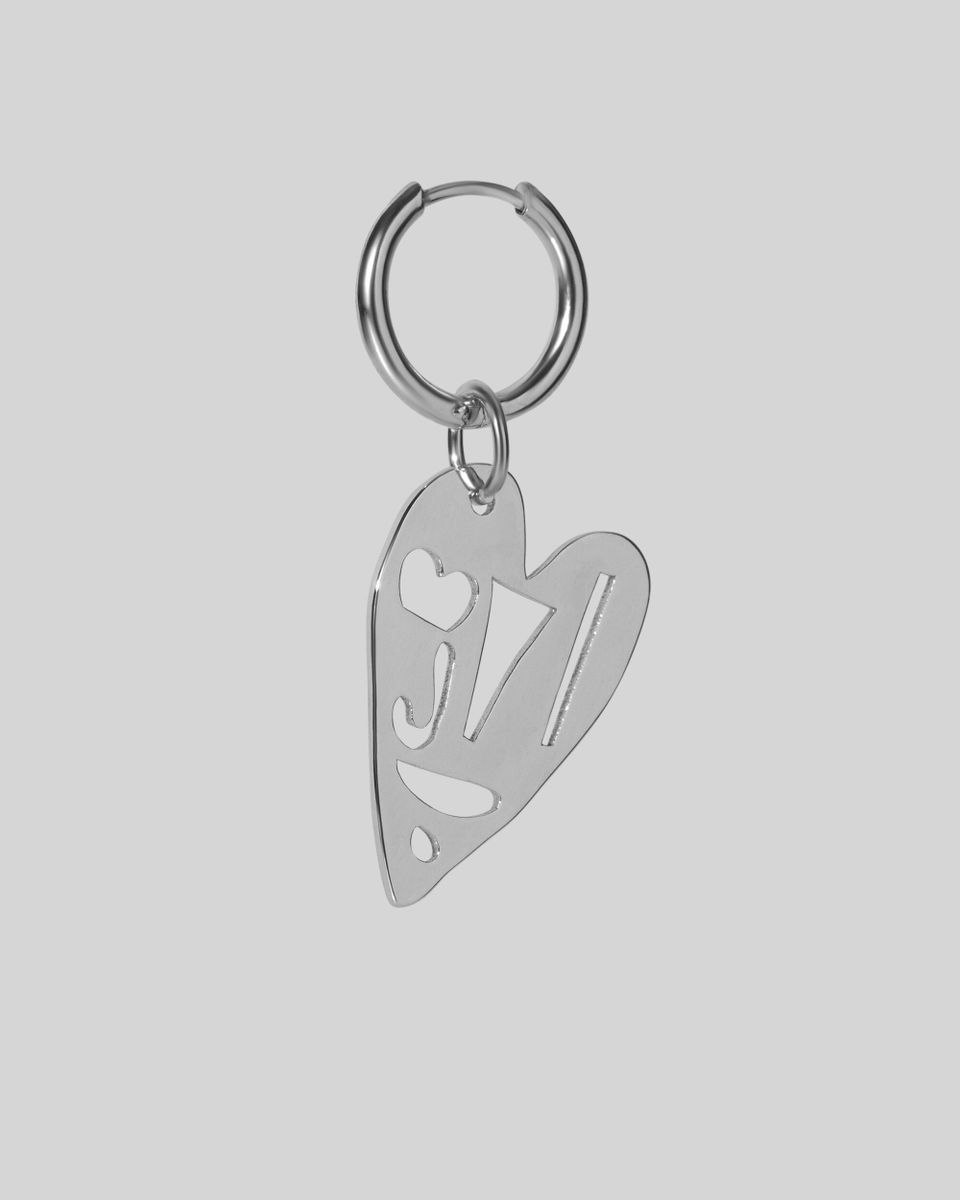 Моносерьга Сердце Видит