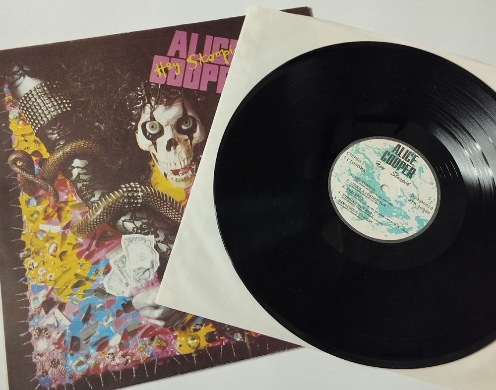 Винтажная виниловая пластинка LP Alice Cooper Hey Stoopid (Россия 1993)