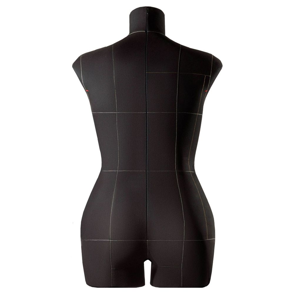 Манекен портновский Моника, торс, размер 48, цвет черный. Вид сзади.