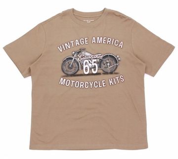 Футболка Vintage America Motorcycle Kits, established 65 песочная