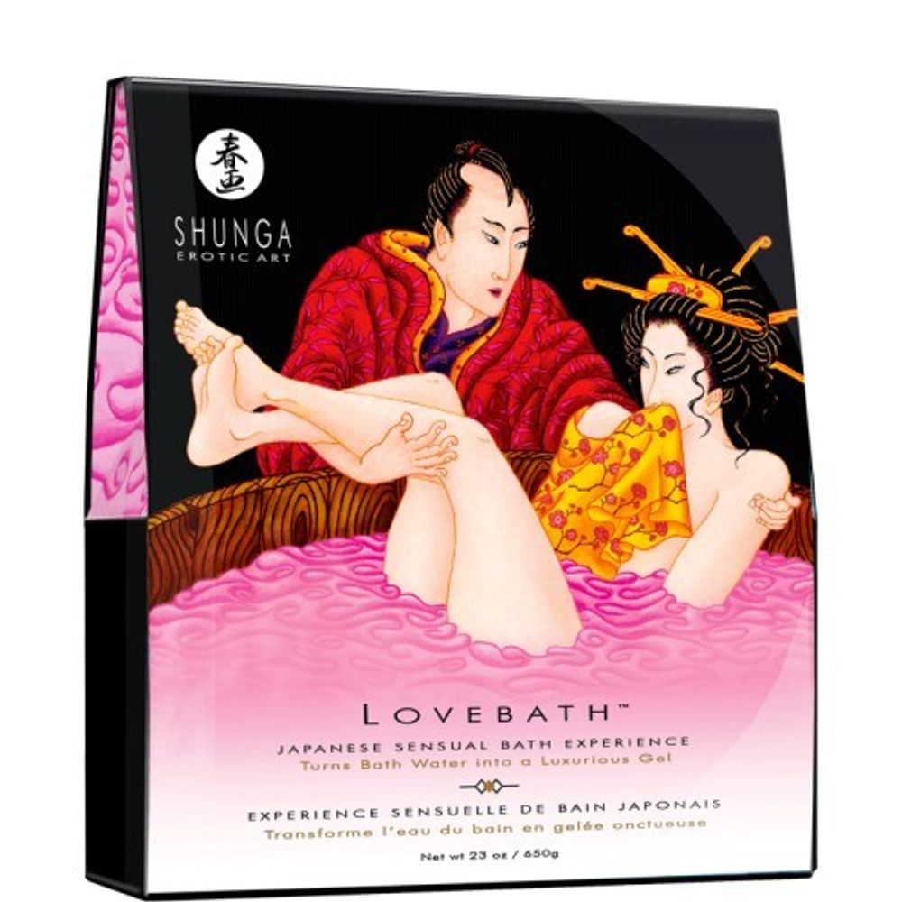 Гель для ванной Lovebath Фрукты дракона 650 гр, розовый