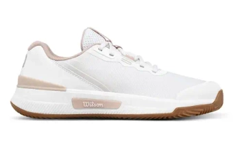 Женские Кроссовки теннисные Wilson Intrigue Pro Clay - white/cameo rose/gum