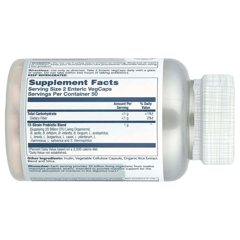 Solaray, Multidophilus™, пробиотик, 100 растительных капсул