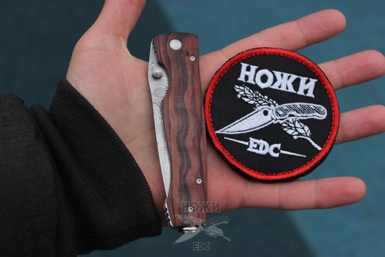 Складной нож Mcusta Damascus Elit Tactility MC-0122DR c клинком из стали VG-10 San Mai (Laminated Stainlesss Damascus) рукоять дерево