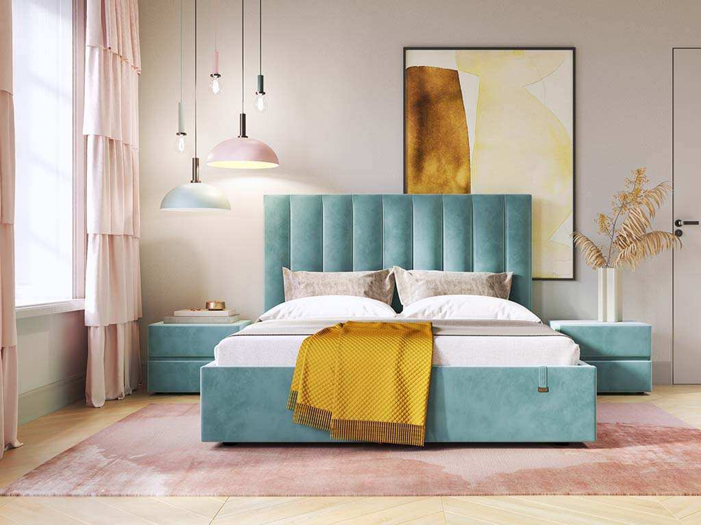 Кровать Ingrid 1600 модель 312 Ультра минт