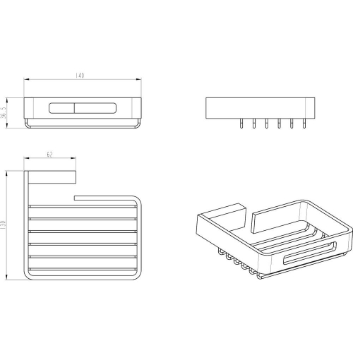 Мыльница Boheme Q 10959-BR Bronze