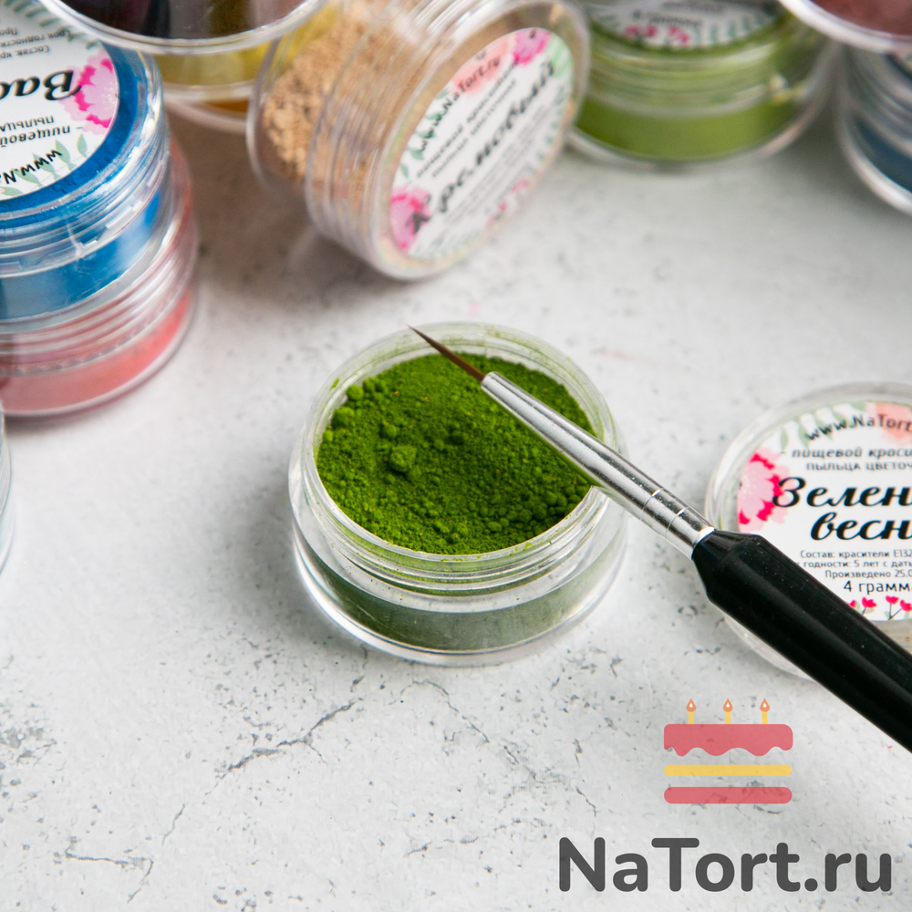 Краситель пыльца цветочная «Зеленая весна» 4 гр