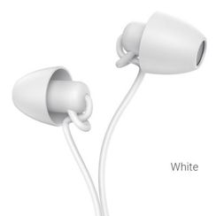 Qulaqcıq \ Наушники внутриканальные Borofone BM58, Sleep, микрофон, кнопка ответа, кабель 1.2м, цвет: белый