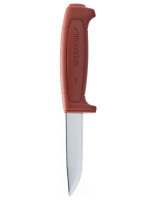 Нож Morakniv Basic 511 углеродистая сталь, пластиковая ручка (красная), 12147