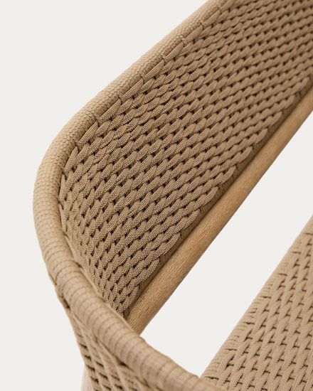 Диван 3-х местный Arinella из акации с натуральной отделкой и бежевой веревкой La Forma Испания