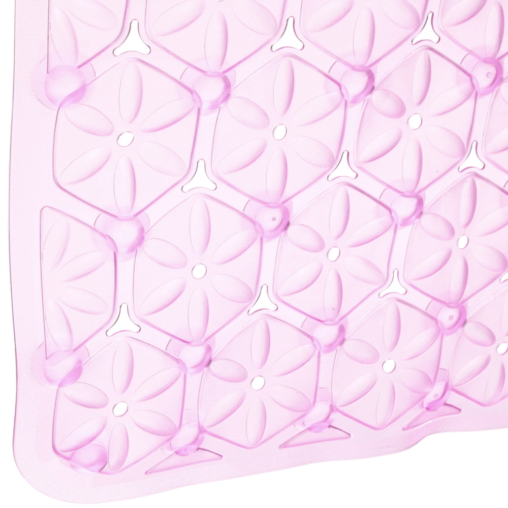 Коврик в ванну 67х37"Эллада» розовый