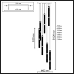 Подвесная светодиодная люстра Odeon Light COLLIER 5455/210L