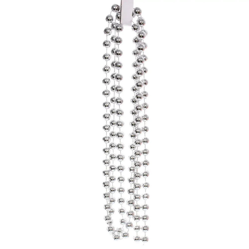 Бусы на ёлку 2,0 м «Шарик крупный» d-12 мм, Серебро