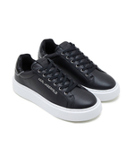 Кожаные кроссовки maxi kup Karl Lagerfeld - черный(KL62221F)