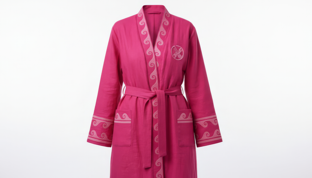 Шапан льняной OYU TOLQYN PINK