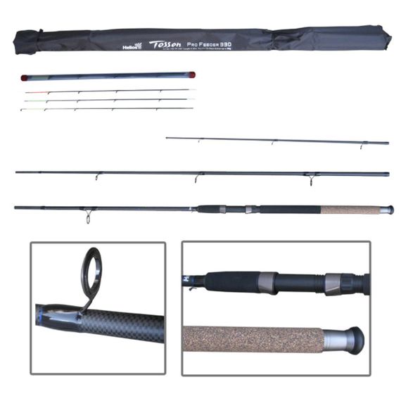 Удилище фидерное Tessen Pro Feeder 330, 3.3m, 3+3sec., Up to 90g Hellios (HS-TF-330/90)