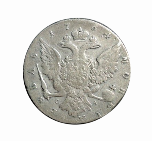 1 рубль 1764 СПБ TI СА