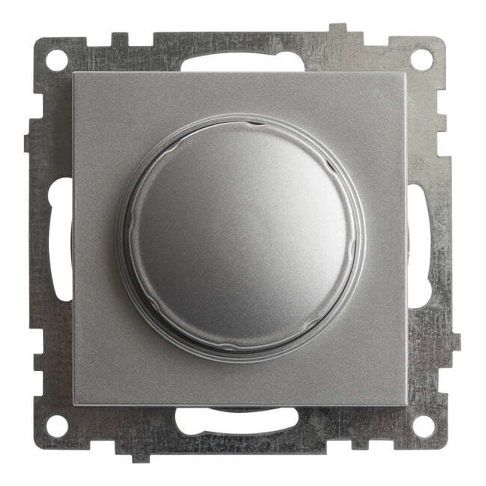Выключатель диммирующий TRIAC  механизм  250В. 500W. серия Катрин. GLS10-7106-03 . серебро