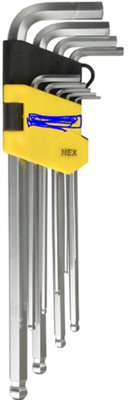 Набор ключей имбусовых Staler, (6гХ) CrV, HEX 1.5-10мм, 9шт (XL)