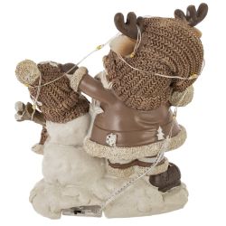 GAEM Фигурка декоративная "Дед Мороз", с подсветкой (3хLR44,н/п), L1, L11 W6,5 H12,5 см, 2в.