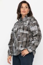 Рубашка хлопковая Шэрри (серо-коричневая) Б14307-18М LT Collection