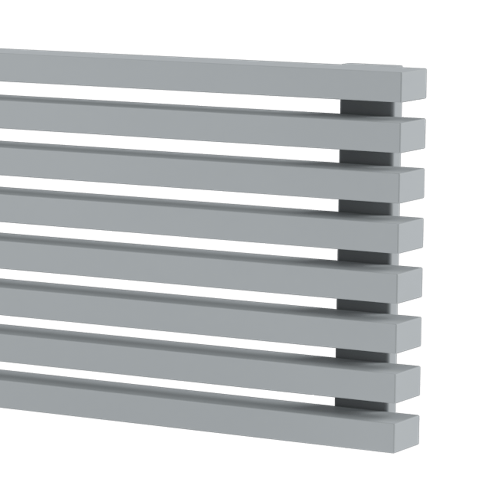 Радиатор WARMMET водяной настенный горизонтальный Luxe 60H (W) СЕРЫЙ RAL7040