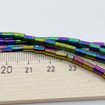 Гематит (имитация), цвет микс, размер около 5,1*2,8 мм, цена за 37-38 шт (1/2 нити)