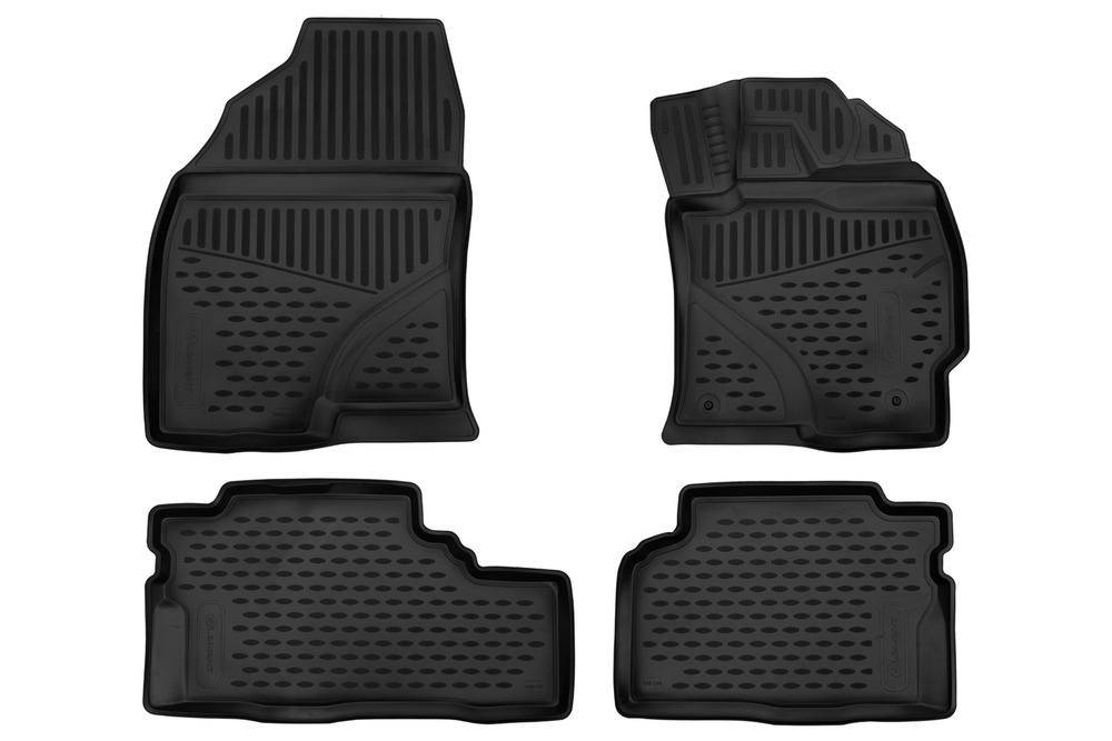 Коврики в салон для TOYOTA Prius Alpha, 2012-, правый руль 4 шт. (полиуретан) ELEMENT3D1853210K