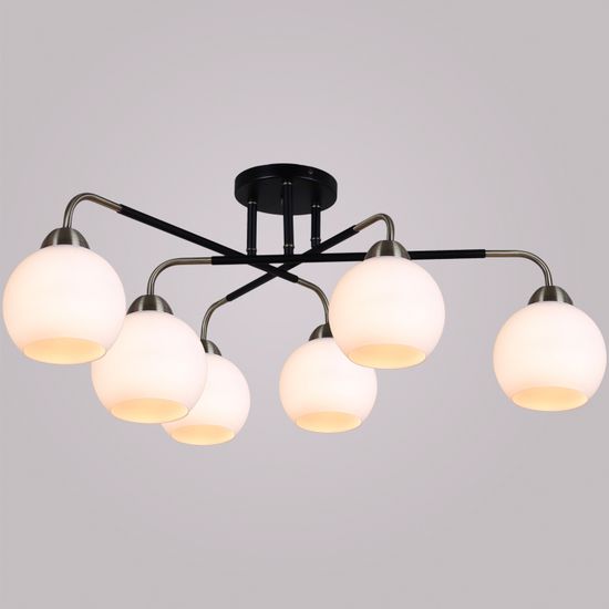 Люстра потолочная ILLUMICO E27 IL0252-6CSQ-79 BK AB