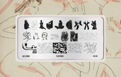 181 Plastique Пластина для стемпинга Go! Stamp