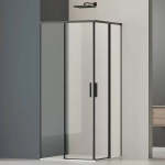 Душевой уголок Vincea Soft 2 90х90 VSS-3SO2900CLB стекло прозрачное/профиль черный