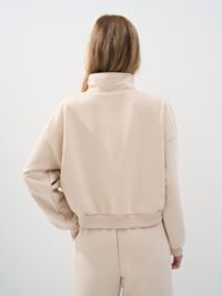 Олимпийка с велюровым эффектом "Ваниль" женская