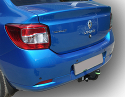 Фаркоп(прицепное) Лидер-Плюс для RENAULT LOGAN 2005- , SANDERO 2014- (паспорт и сертификат в комплекте)(без электрики)R114-A