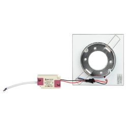 Встраиваемый светильник со светодиодной подсветкой ЭРА DK LD50 MR GX53 зеркальный