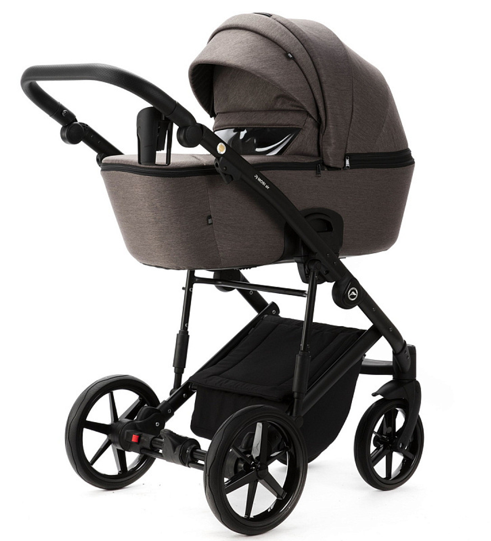 Детская коляска Adamex Mobi New 2 в 1 MN-TK21 ТЕМНО-БЕЖЕВЫЙ