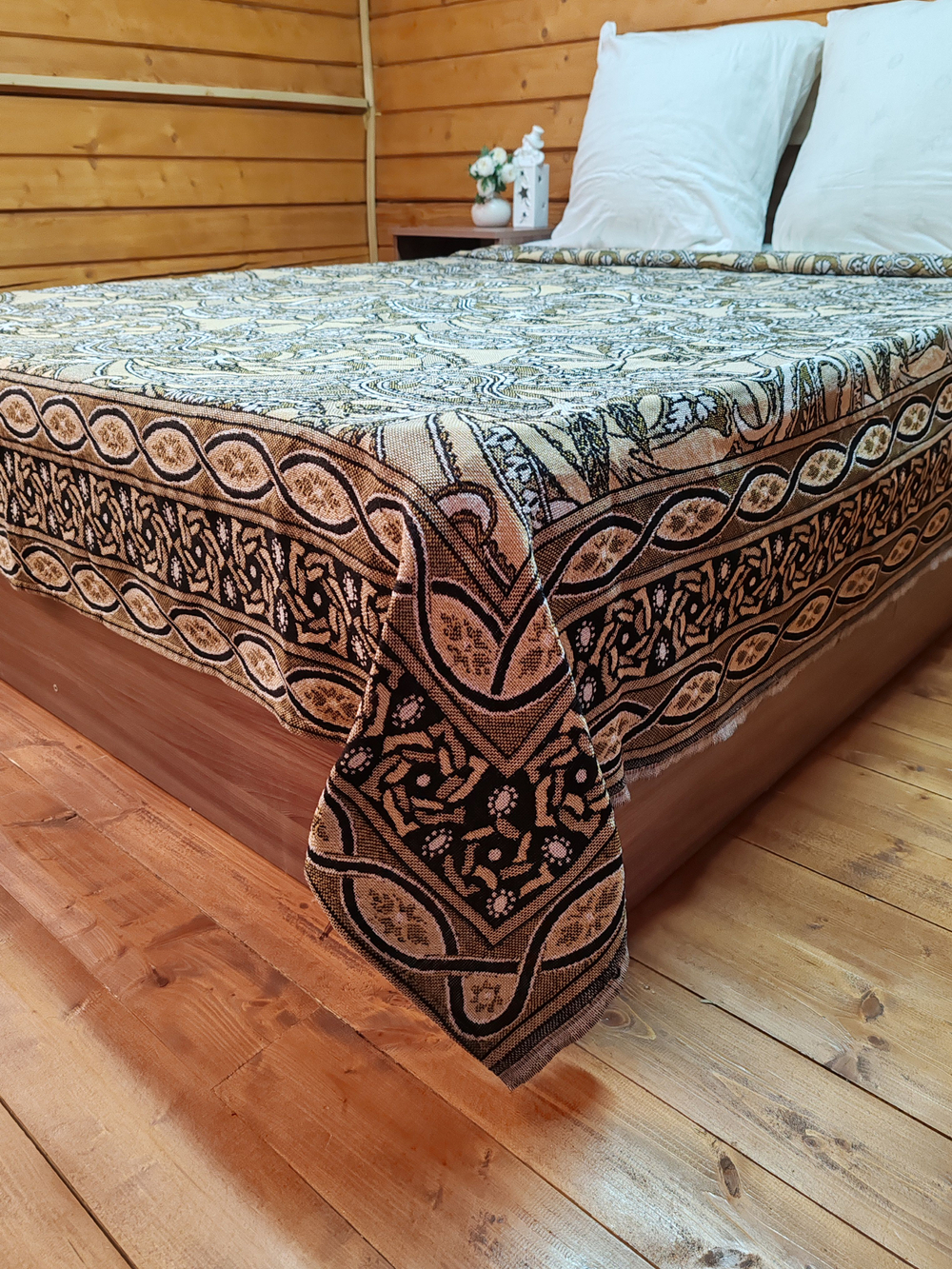 Покрывало на кровать, покрывало 2 спальное, гобелен с размерами: 200x210 см