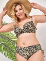 купальник большие размеры для бассейна леопардовый