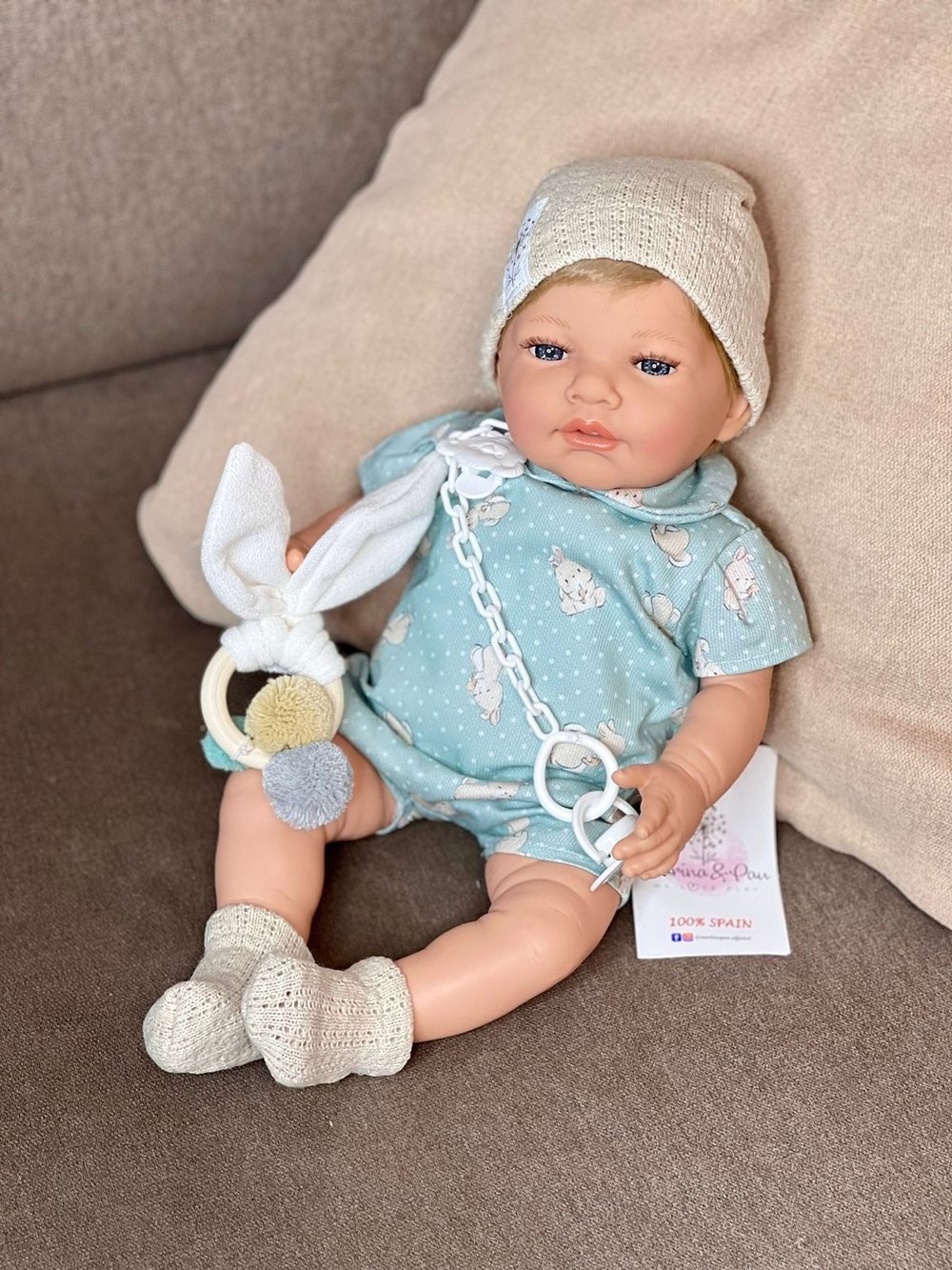 Кукла Marina and Pau 42cм Rabbit мягконабивная (M745K)