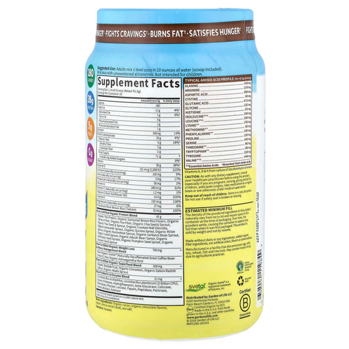 Garden of Life, RAW Organic Fit, высокое содержание белка для снижения веса, шоколад, 910 г (32,09 унции)