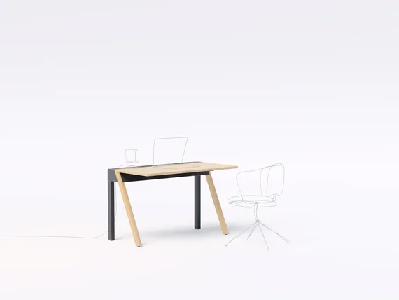 Письменный стол Plane M, светлый дуб