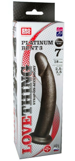 Насадка-плаг на страпон PLATINUM BENT 3 (Цвет: черный)