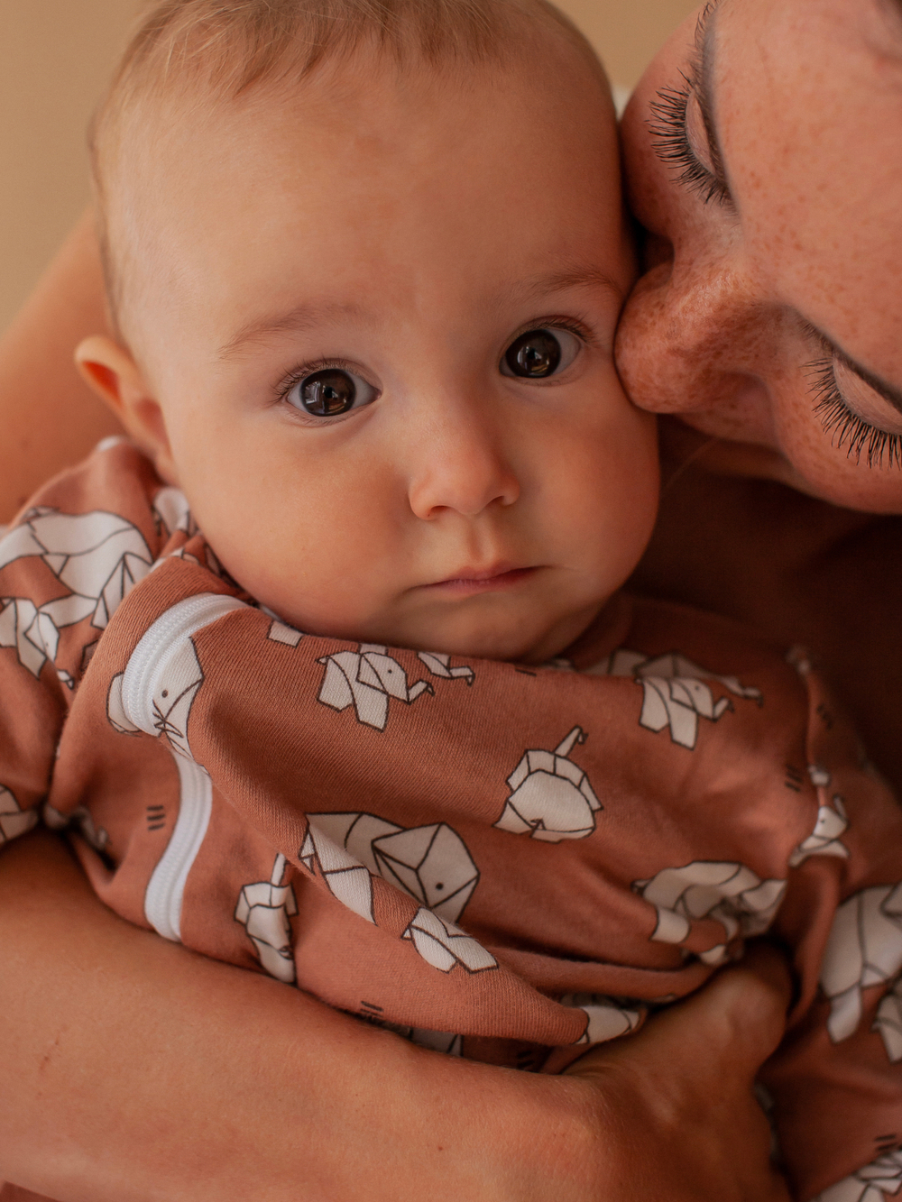 Комбинезон Mjölk Sleep and Play Слоники оригами, уценка