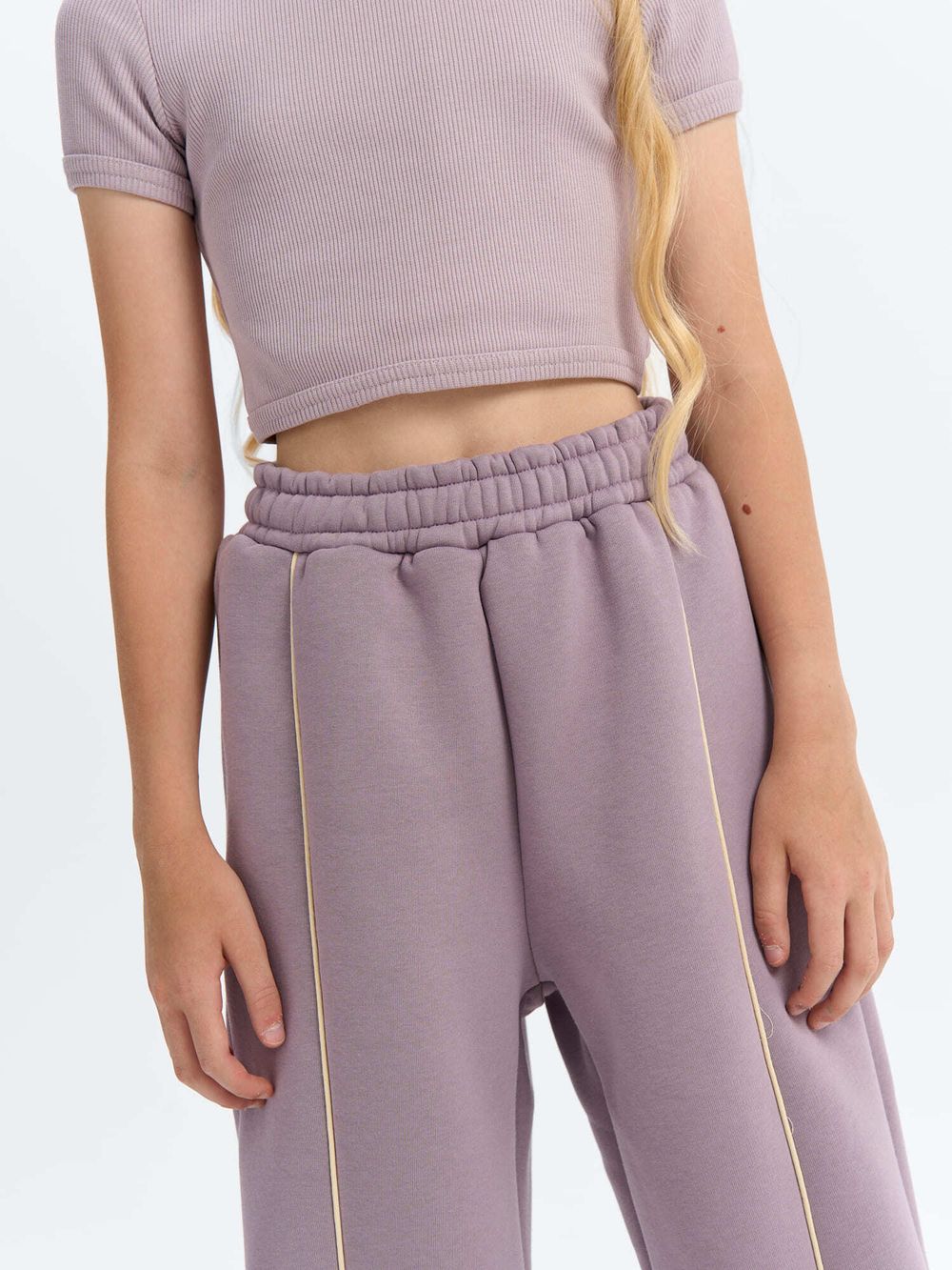 Брюки палаццо "Вереск" утепленные 7+